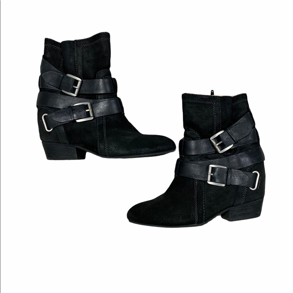 Naturalizer Naya 9M Black Suede/Leather Boots
